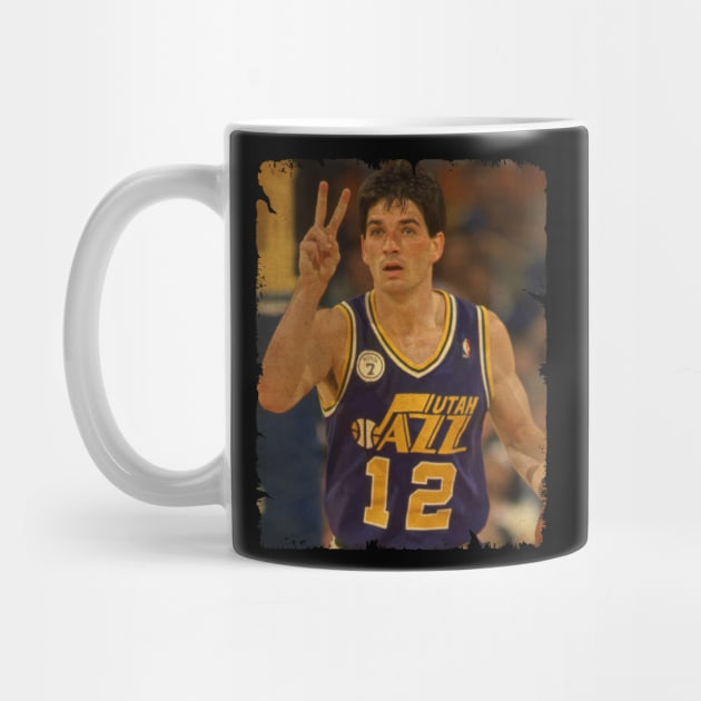 John Stockton - Vintage Design Of Basketball by JULIAN AKBAR PROJECT